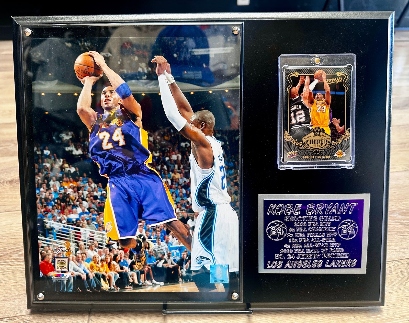 Kobe Bryant Los Angeles Lakers MVP Collectible Plaque