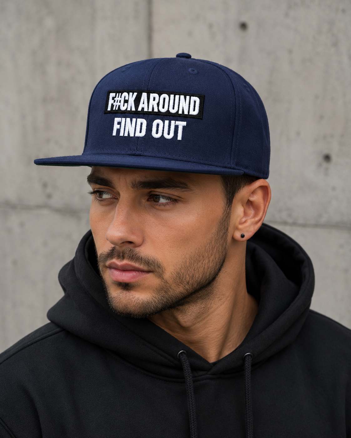 F#CK Around Find Out Hat… Grey Distressed Dad Hat, FAFO Embroidered Vintage Cap, Funny Sarcastic Adjustable Hat for Men & Women