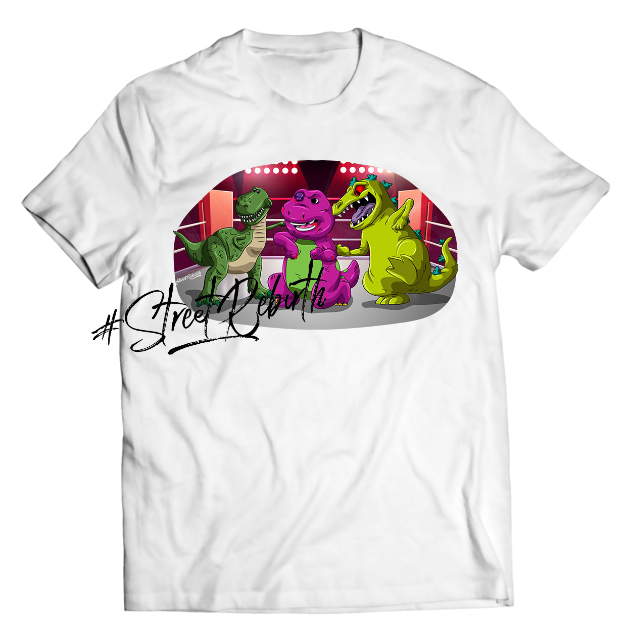 Reptar & Rex vs. Barney Shirt – Battle of the Dinosaurs