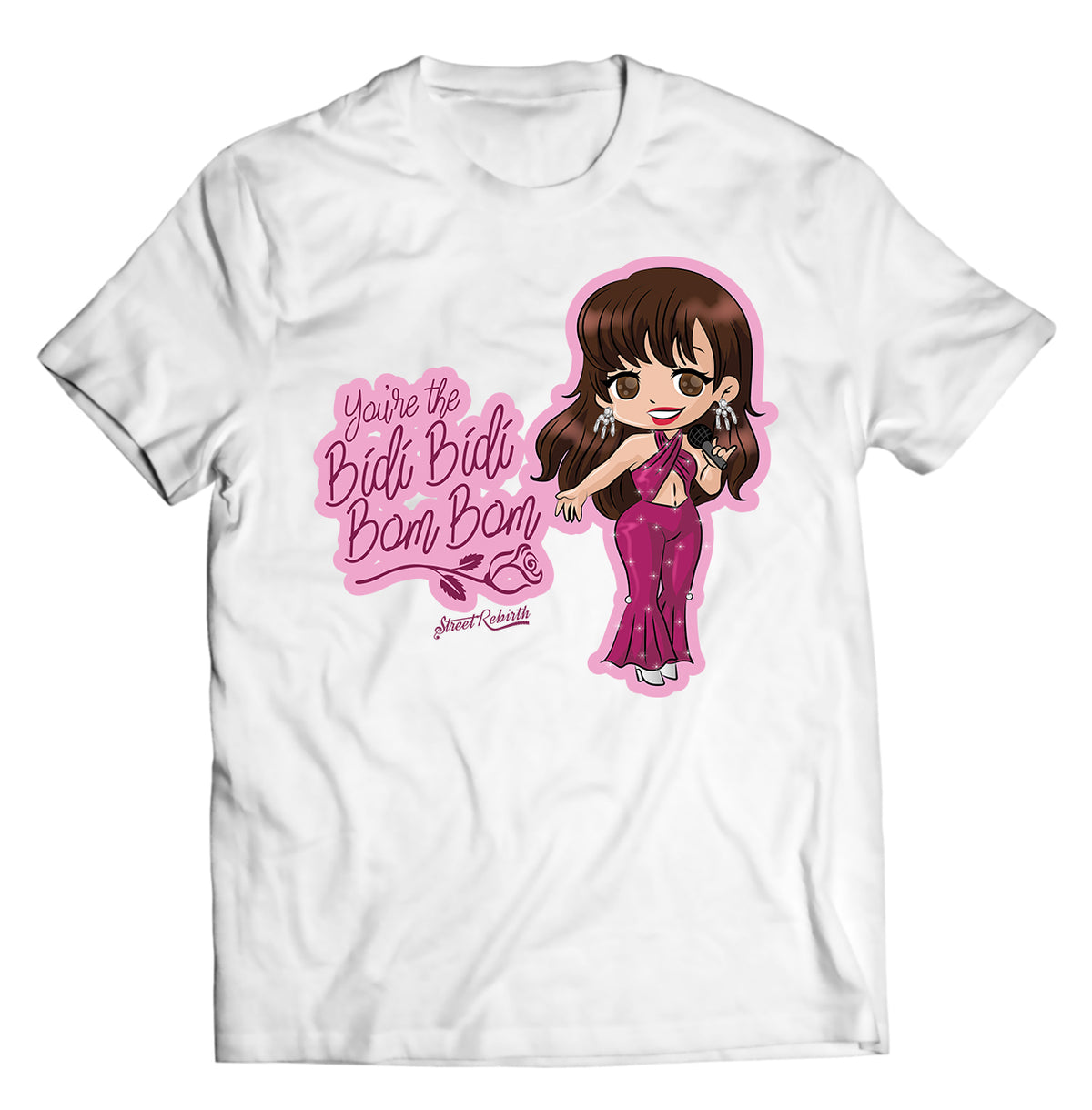 Unisex graphic T-shirt featuring an original music romantic humorous illustration