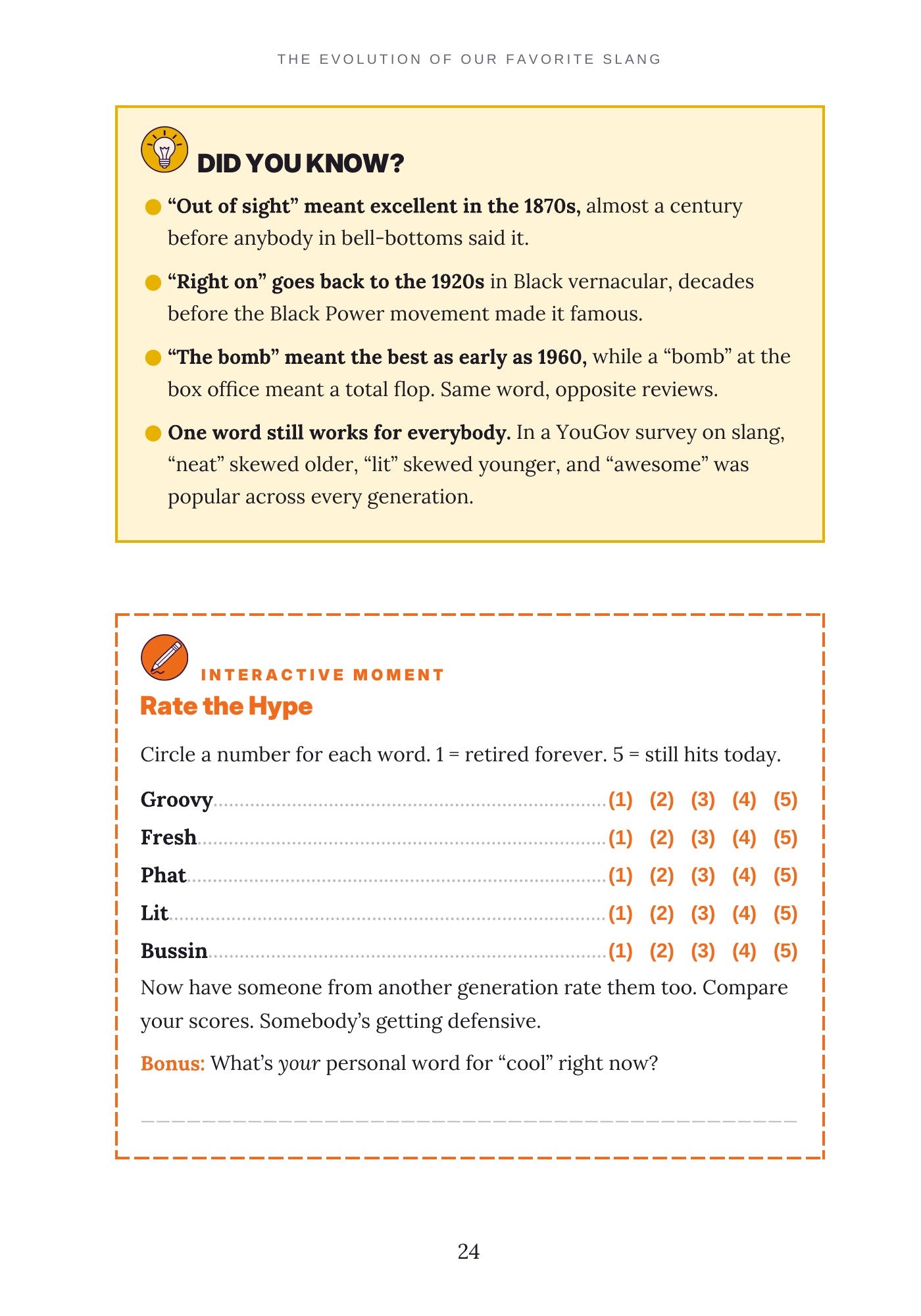 Slang History Book PDF | The Evolution of Our Favorite Slang, Funny Full-Color Gift Book from Booty Call to Sneaky Link, Instant Digital Download
