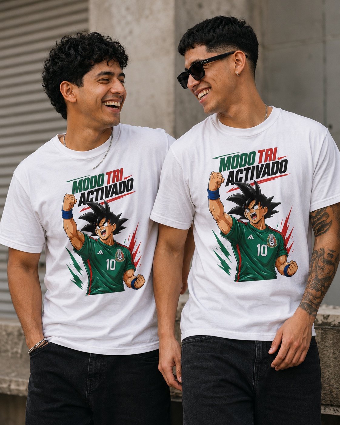 Anime Soccer Shirt – Modo Tri Activado Mexican Futbol Graphic Tee
