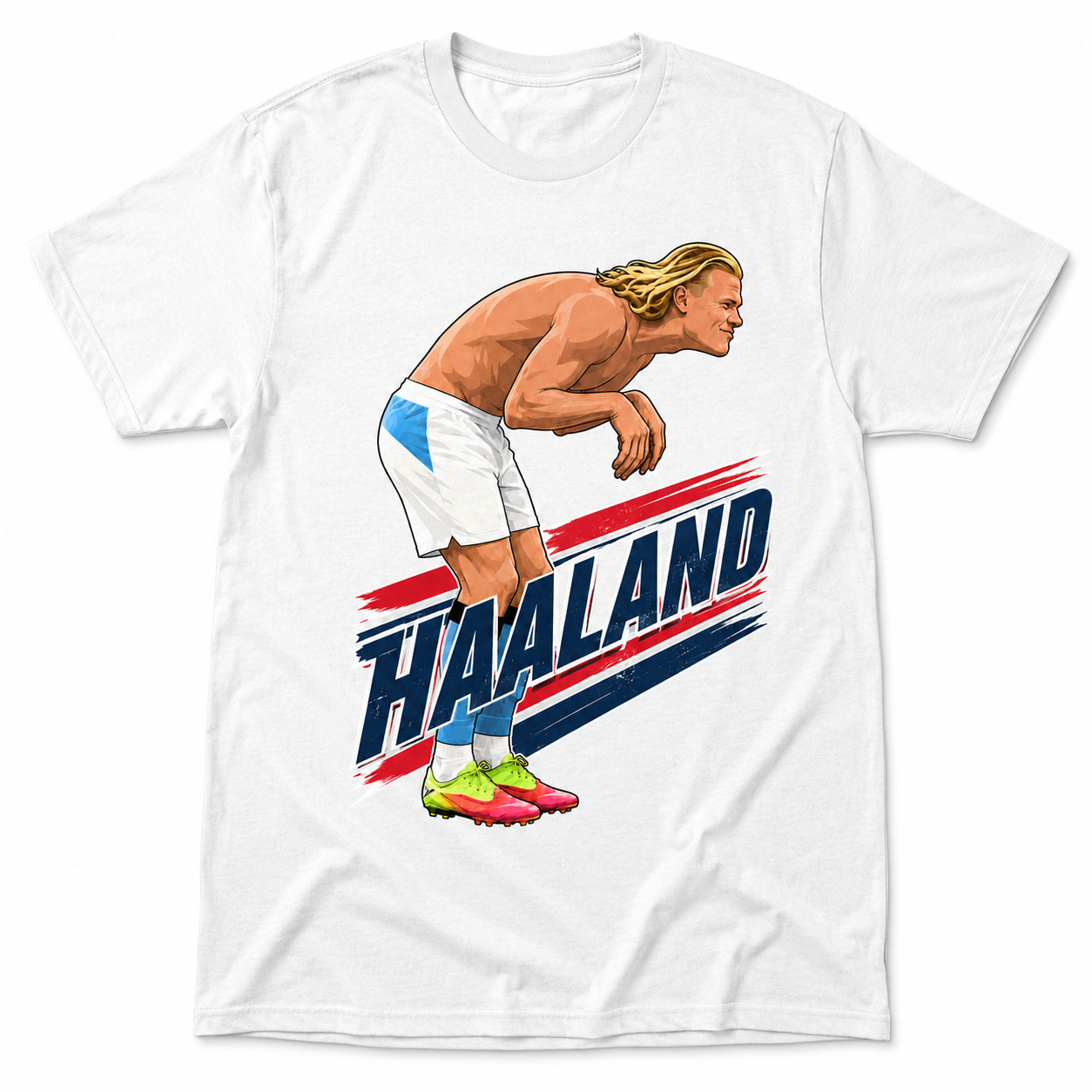 Unisex graphic T-shirt featuring an original soccer humorous illustration