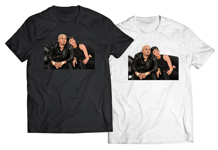 “Chris Brown & Rihanna Era” T-Shirt – Nostalgic R&B Pop Culture Tribute