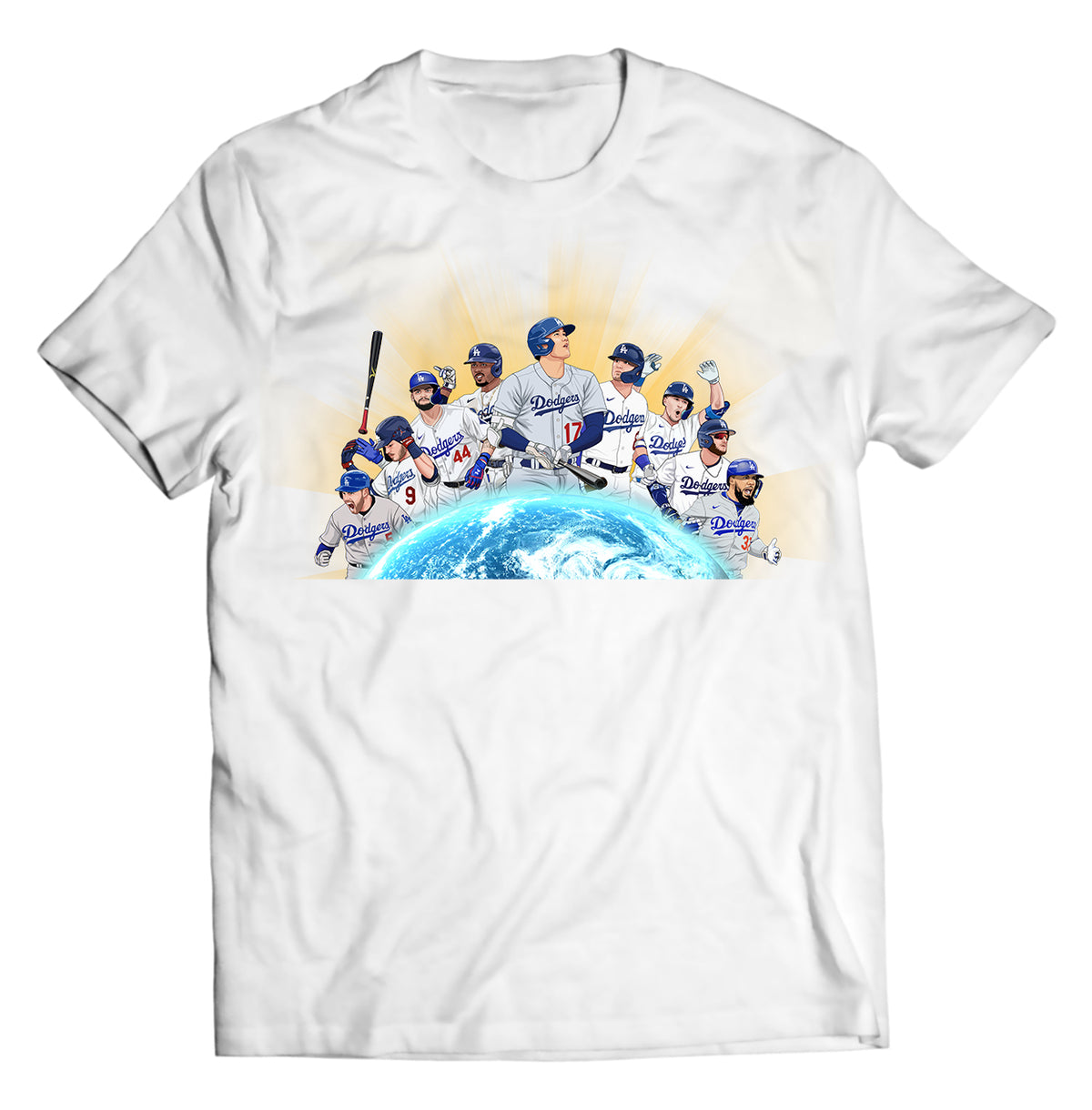Unisex graphic T-shirt featuring an original baseball illustration