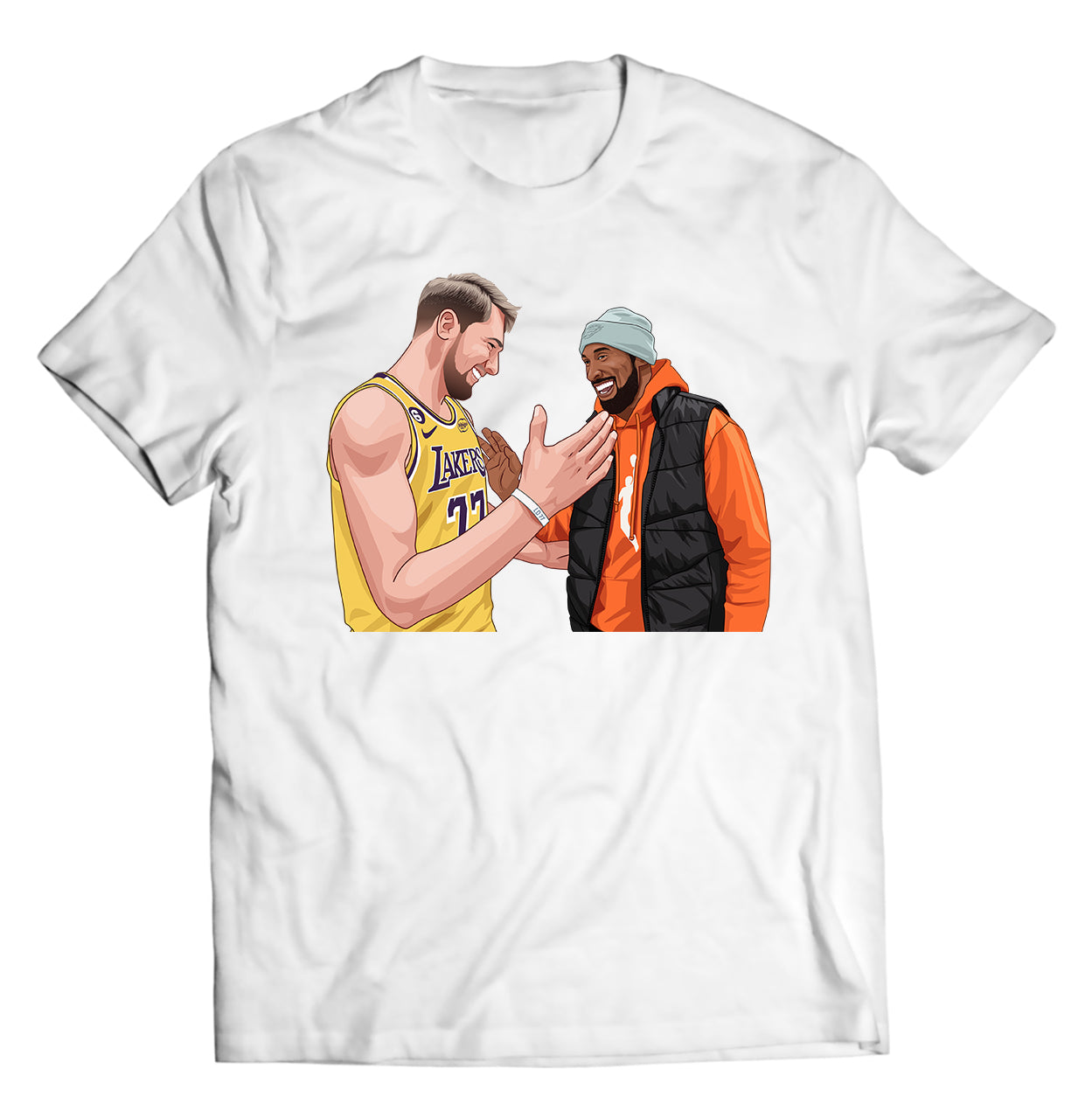 Kobe & Luka Shirt – Welcome to Los Angeles Tee | Legends Meet Next Gen | Mamba Mentality Inspired Basketball Graphic