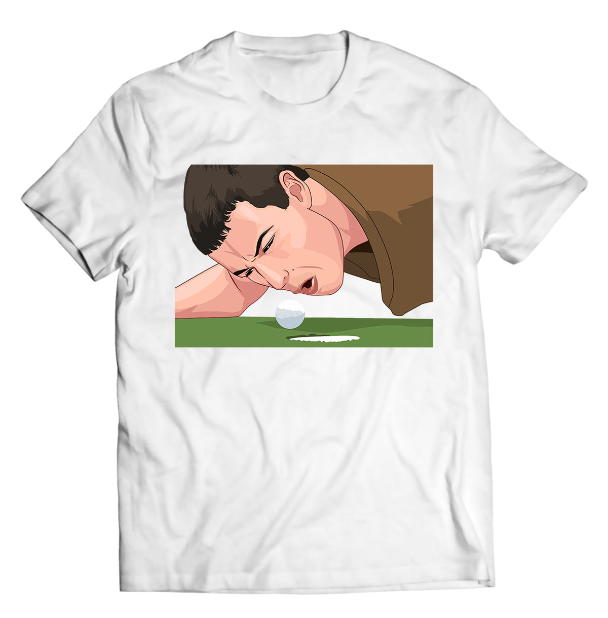 Unisex graphic T-shirt featuring an original humorous retro illustration