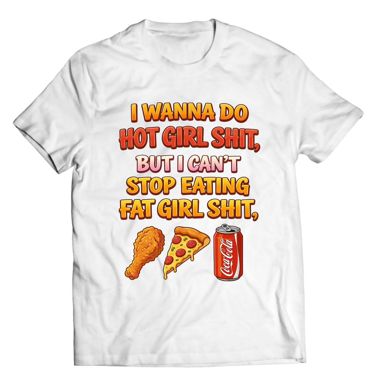 Funny Late Night Junk Food Graphic Tee | Pizza & Fried Chicken Meme Shirt | Sarcastic Foodie Streetwear Apparel
