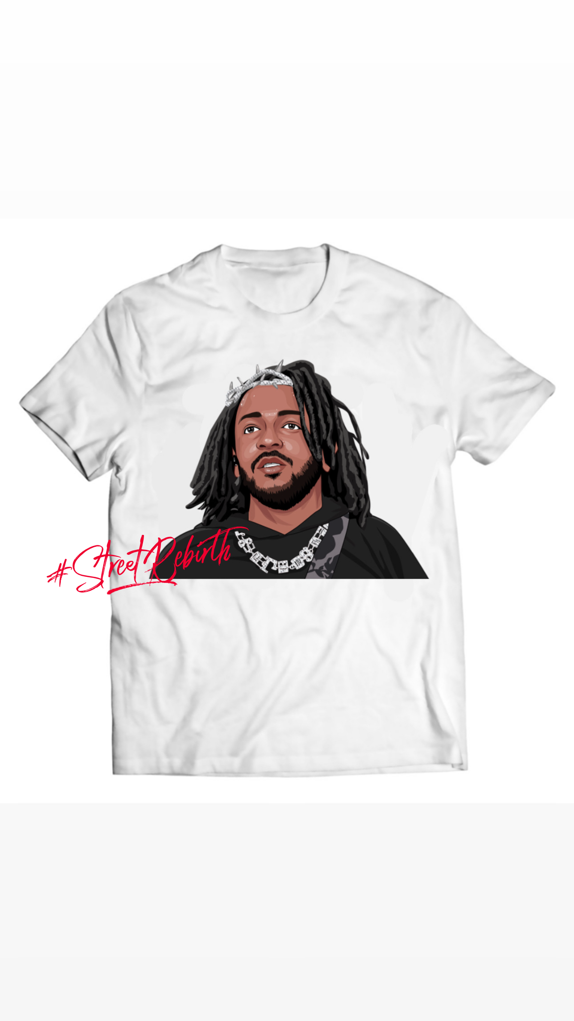 Unisex graphic T-shirt featuring an original hip hop music illustration