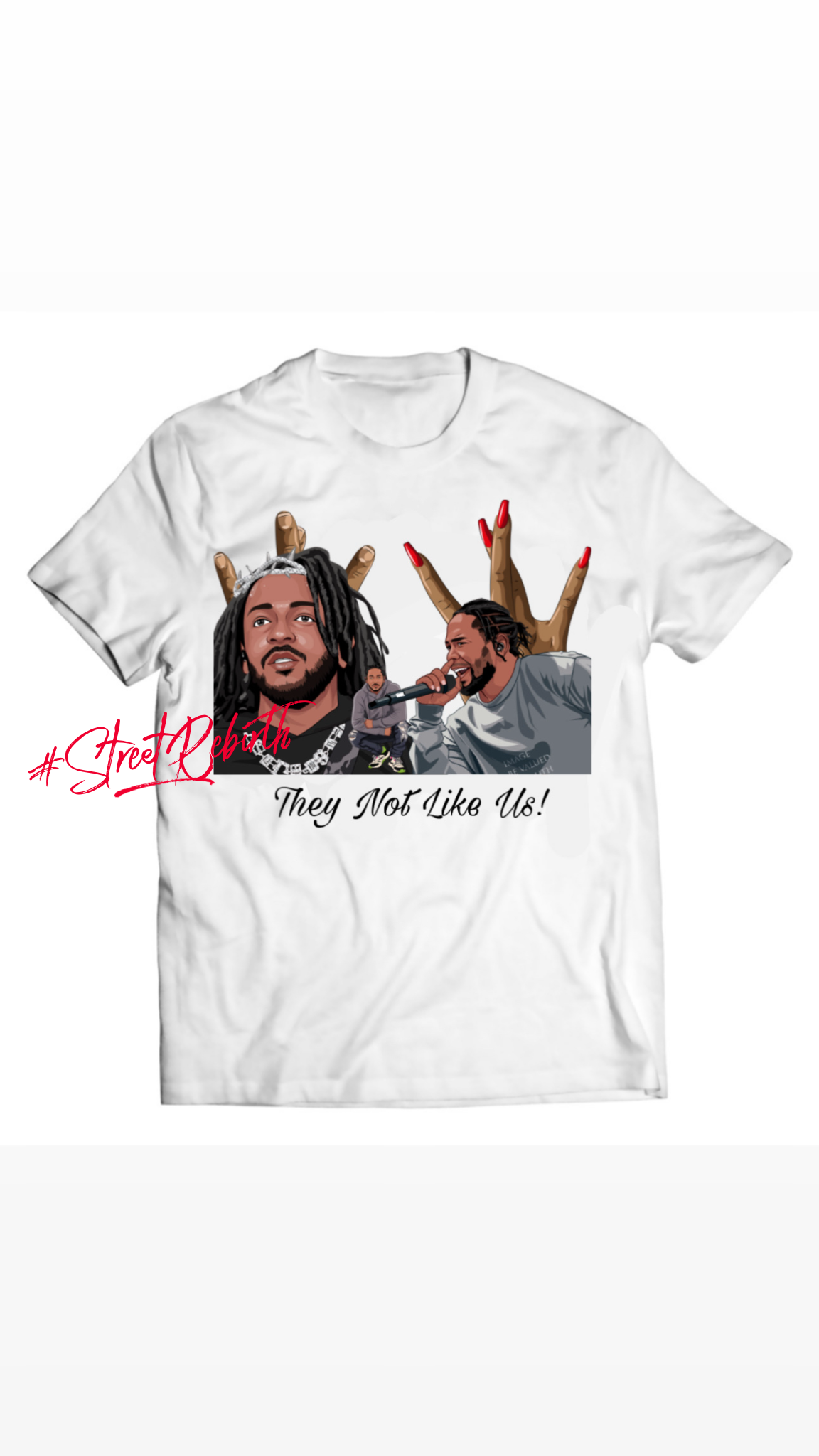 Unisex graphic T-shirt featuring an original hip hop music illustration