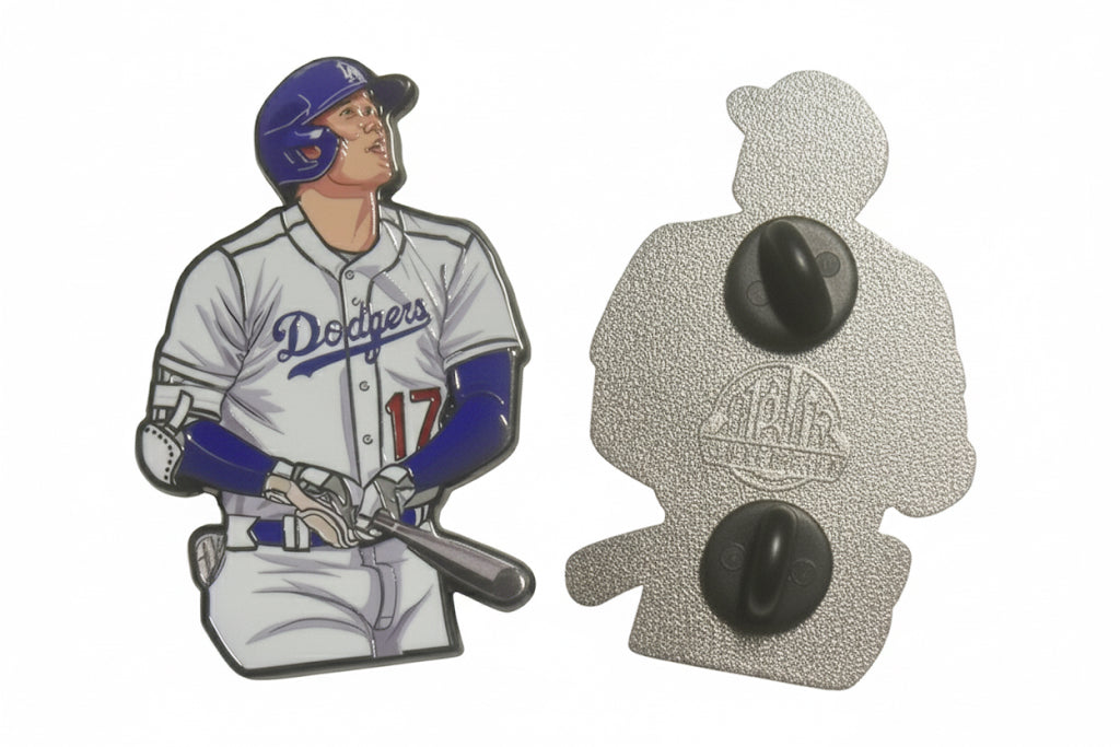 Shohei Ohtani Enamel Pin – 2 Inch Hard Enamel • Dodgers Shohei Ohtani Home Run Enamel Pin – 2 Inch Hard Enamel • Dodgers Slugger Pin • MLB Superstar Collector’s Edition Slugger Pin • MLB Superstar Collector’s Edition
