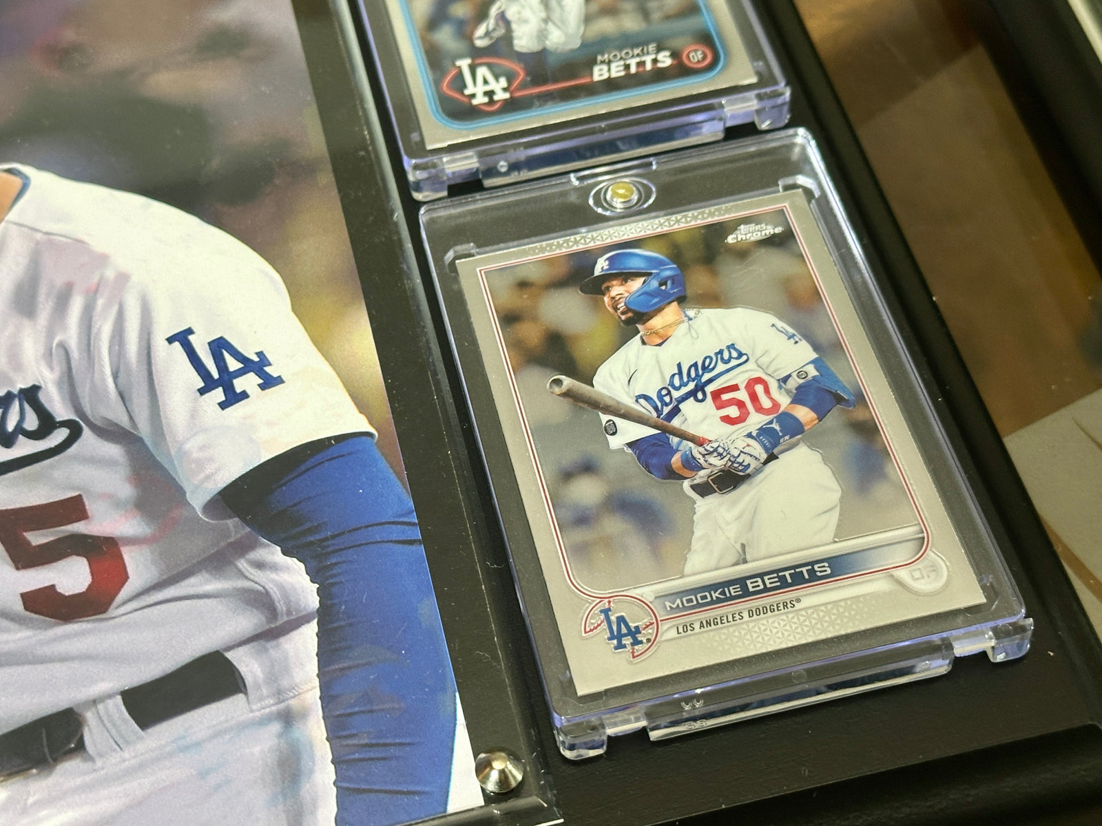 Mookie Betts & Freddie Freeman Autograph Plaque – Handmade Metal Dodgers Collectible (15x12 Base, 8x10 Photo)