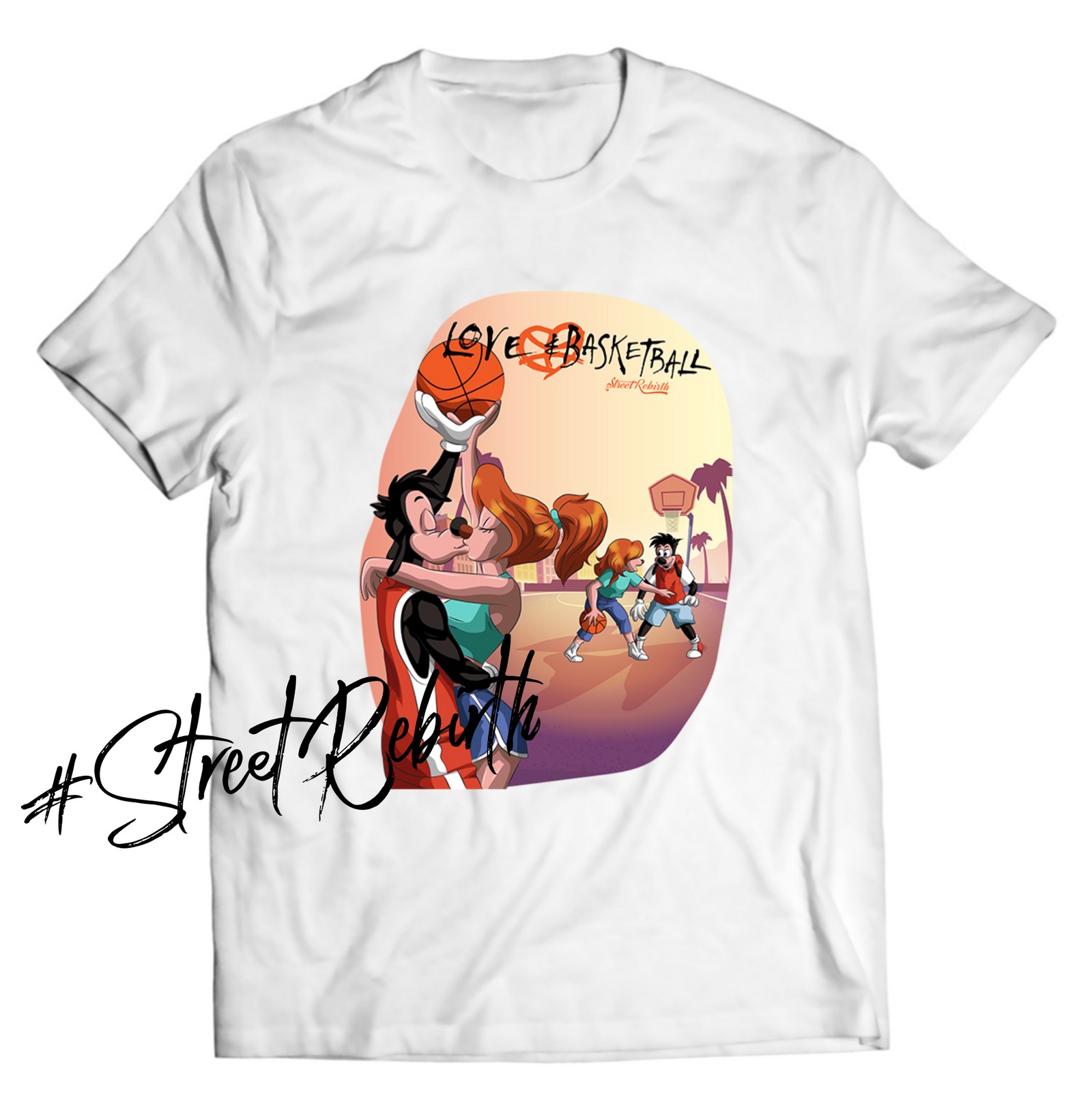 Max and Roxanne "Love and Basketball" Tribute DTG-Printed Shirt