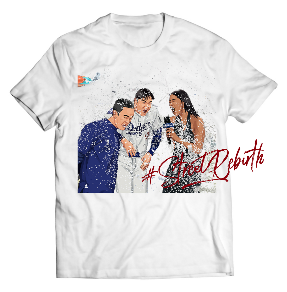 Unisex graphic T-shirt featuring an original baseball illustration