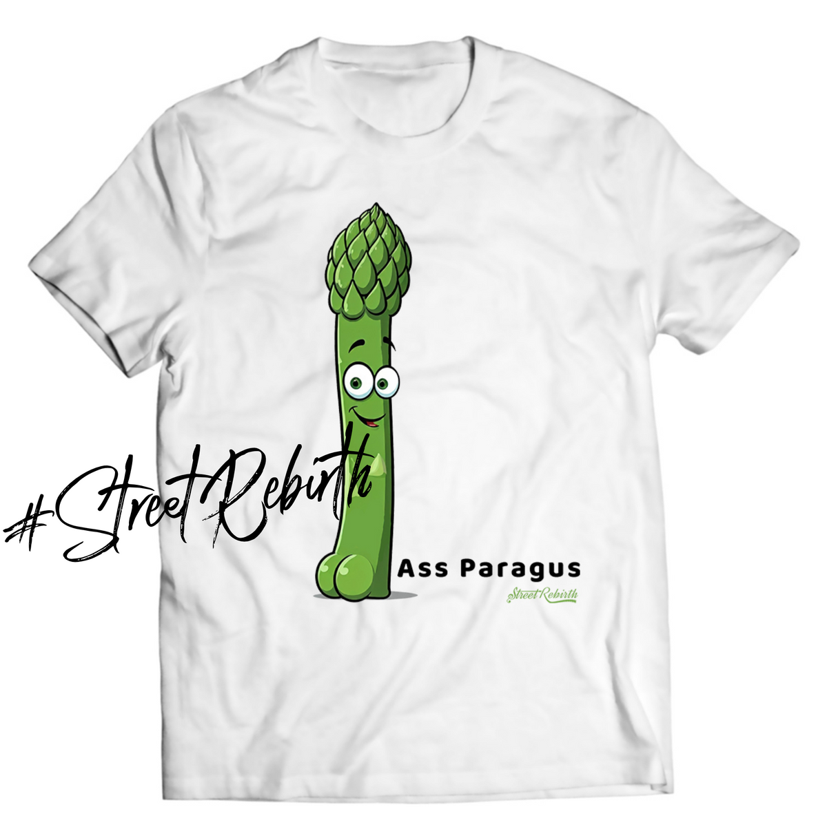 Unisex graphic T-shirt featuring an original food-themed humorous illustration