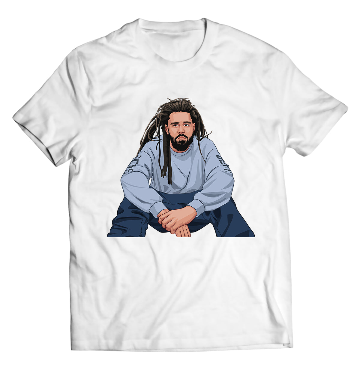 Unisex graphic T-shirt featuring an original hip hop music illustration