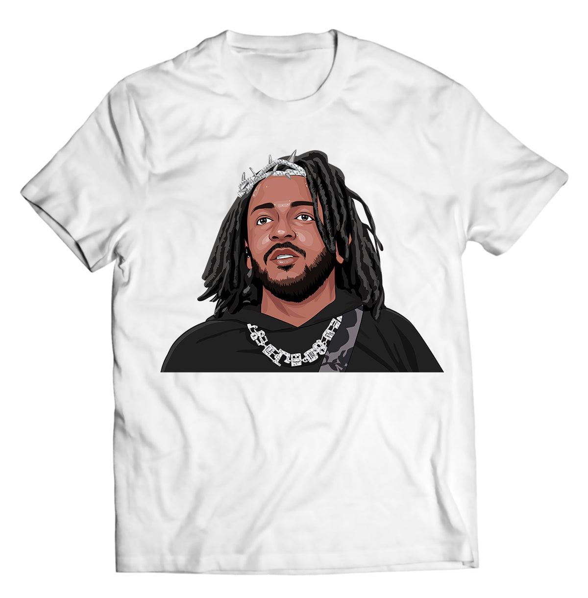 Unisex graphic T-shirt featuring an original hip hop music illustration