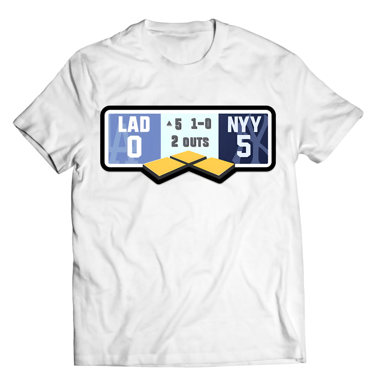 Unisex graphic T-shirt featuring an original baseball illustration