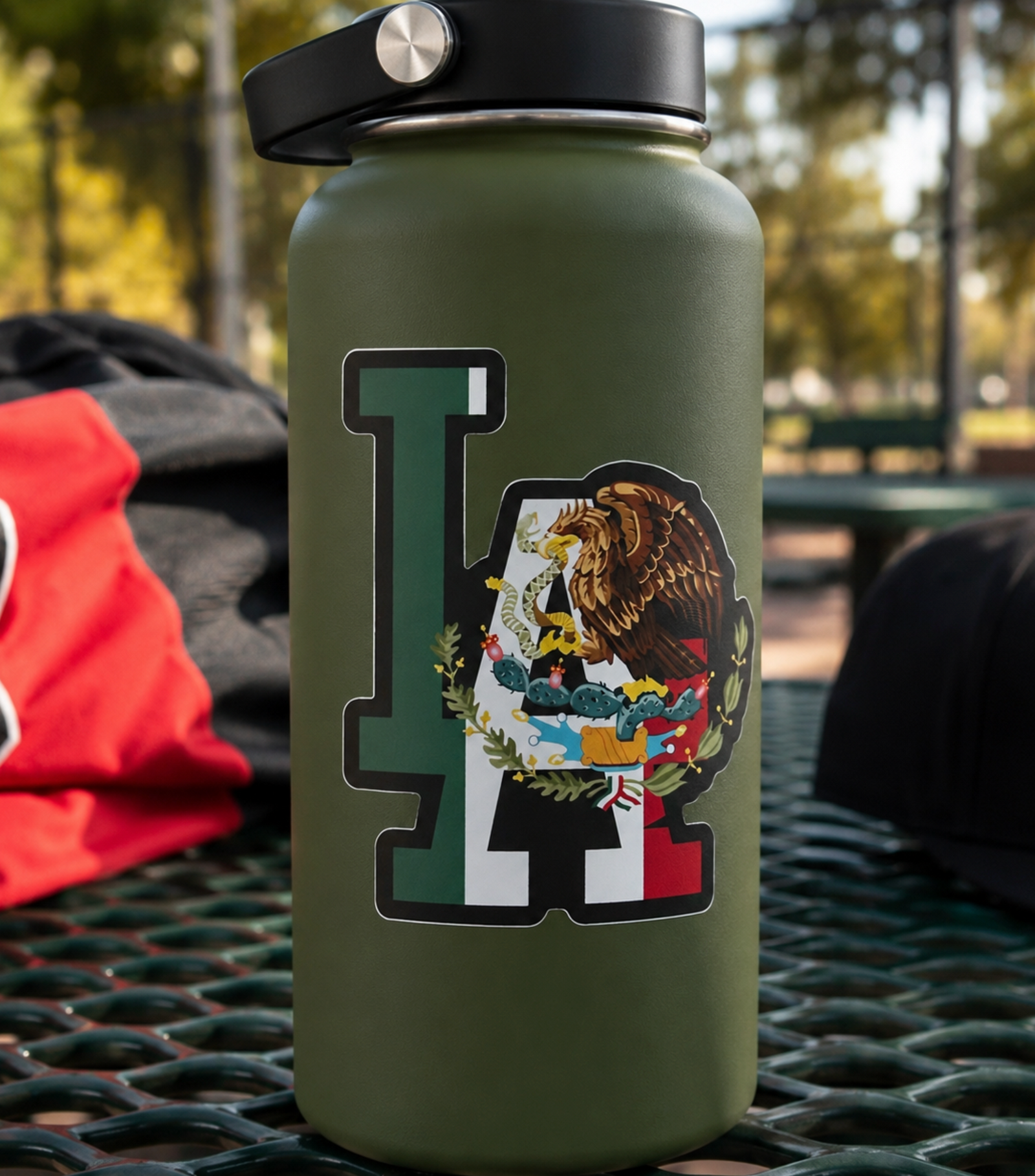 LA Mexico Eagle Matte Vinyl Sticker, 4 Inch Cultural Pride Decal