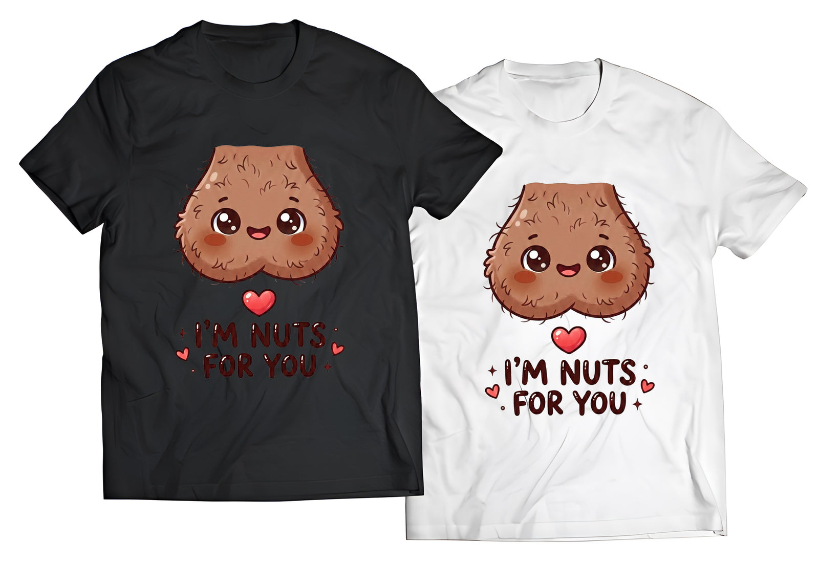 "I'm Nuts For You" Premium Graphic Tee | Funny Valentine's Day Streetwear Shirt | Original Art Top