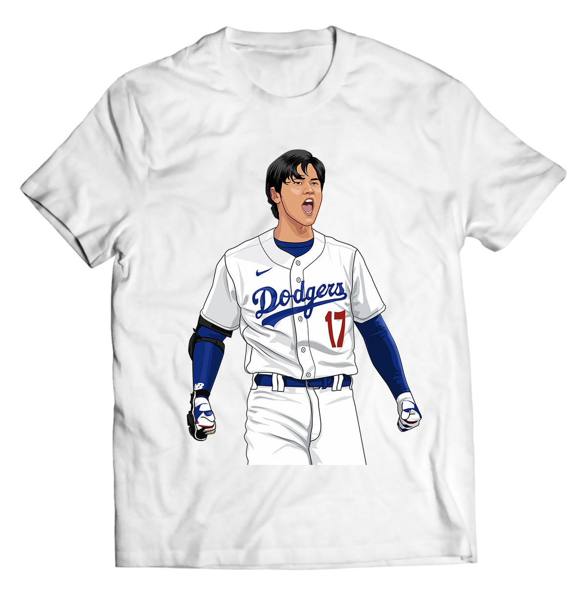 Unisex graphic T-shirt featuring an original baseball illustration