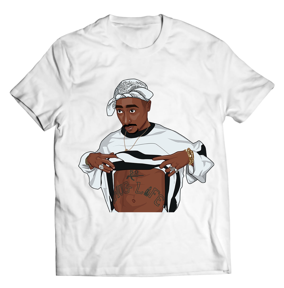 Unisex graphic T-shirt featuring an original hip hop music retro illustration
