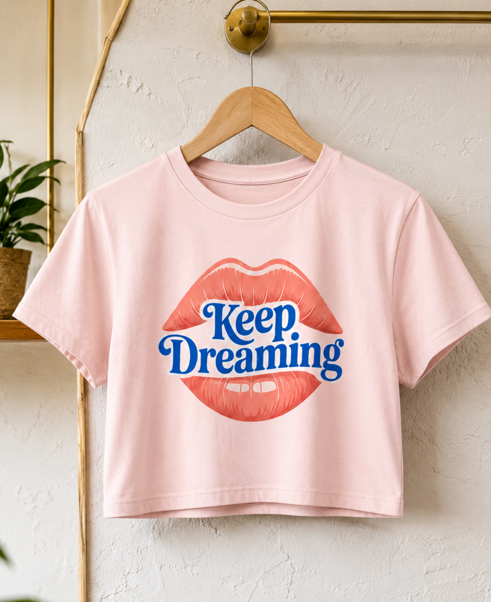 Graphic crop top featuring an original colorful illustration, additional product view 5