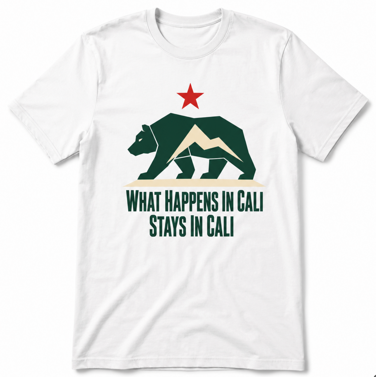 California Shirt – What Happens In Cali Bear Graphic Tee