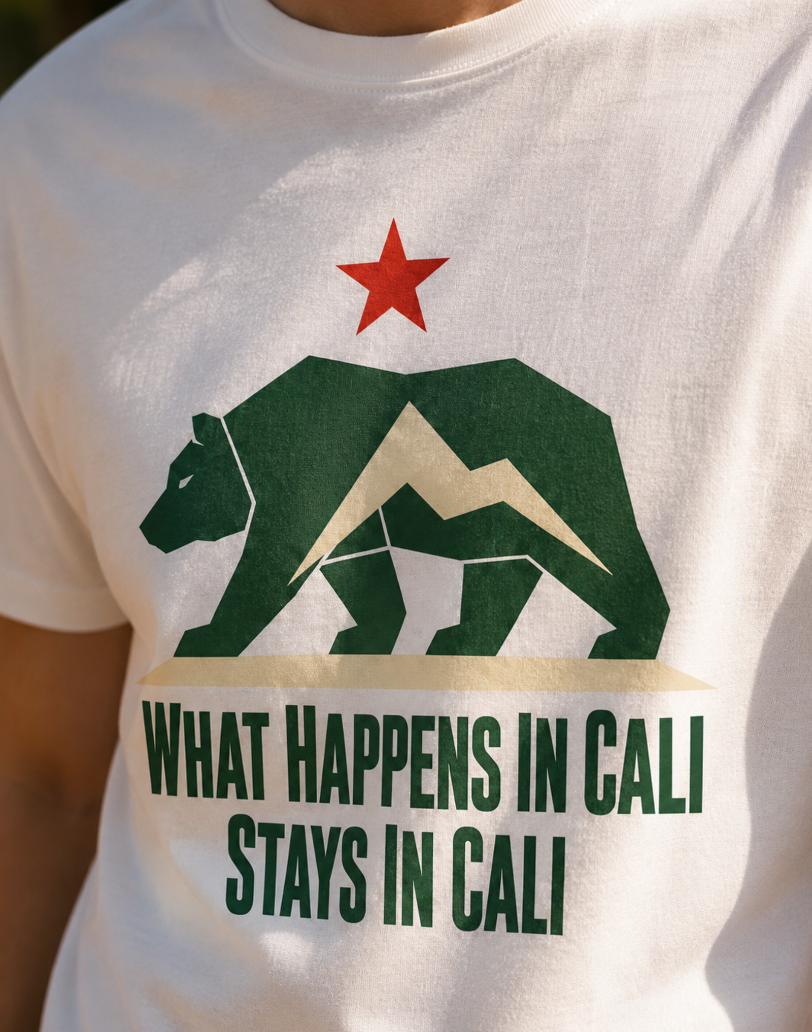 California Shirt – What Happens In Cali Bear Graphic Tee