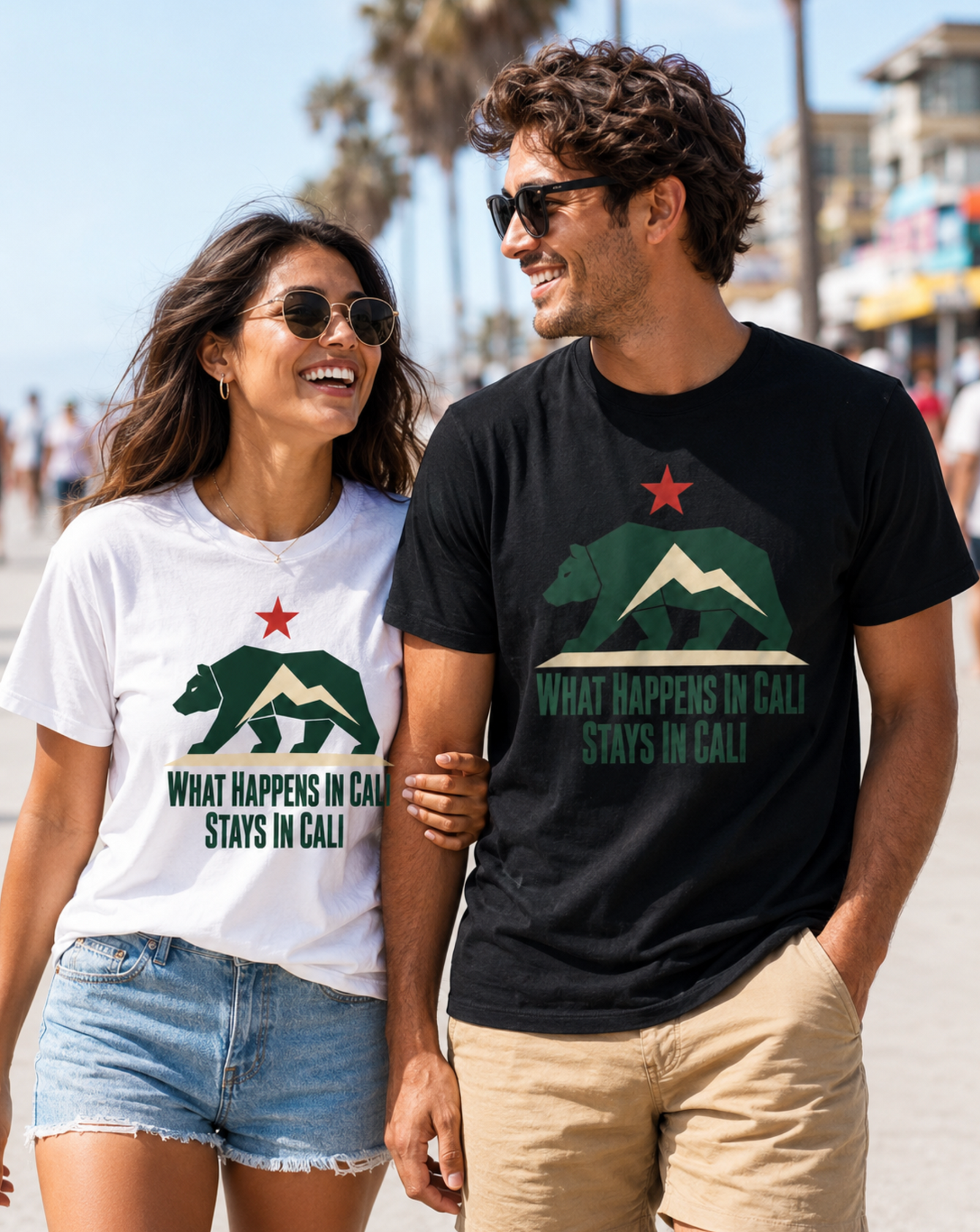 California Shirt – What Happens In Cali Bear Graphic Tee