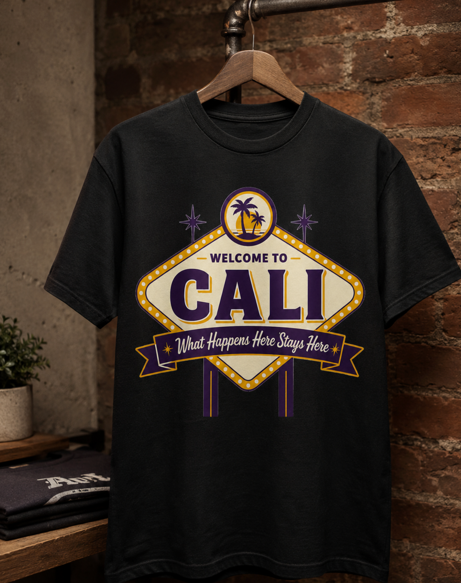 California Shirt – Welcome To Cali Retro Marquee Graphic Tee