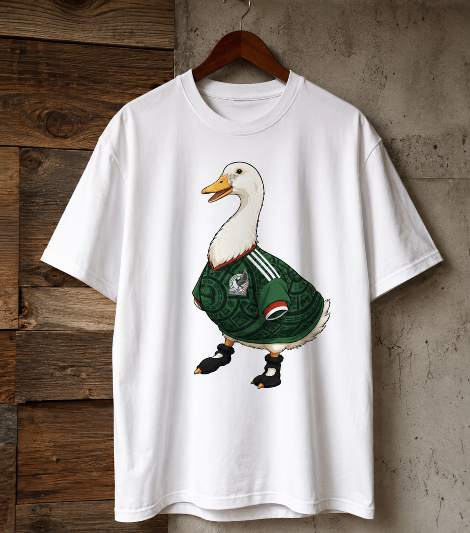 Unisex graphic T-shirt featuring an original soccer humorous illustration, additional product view 5