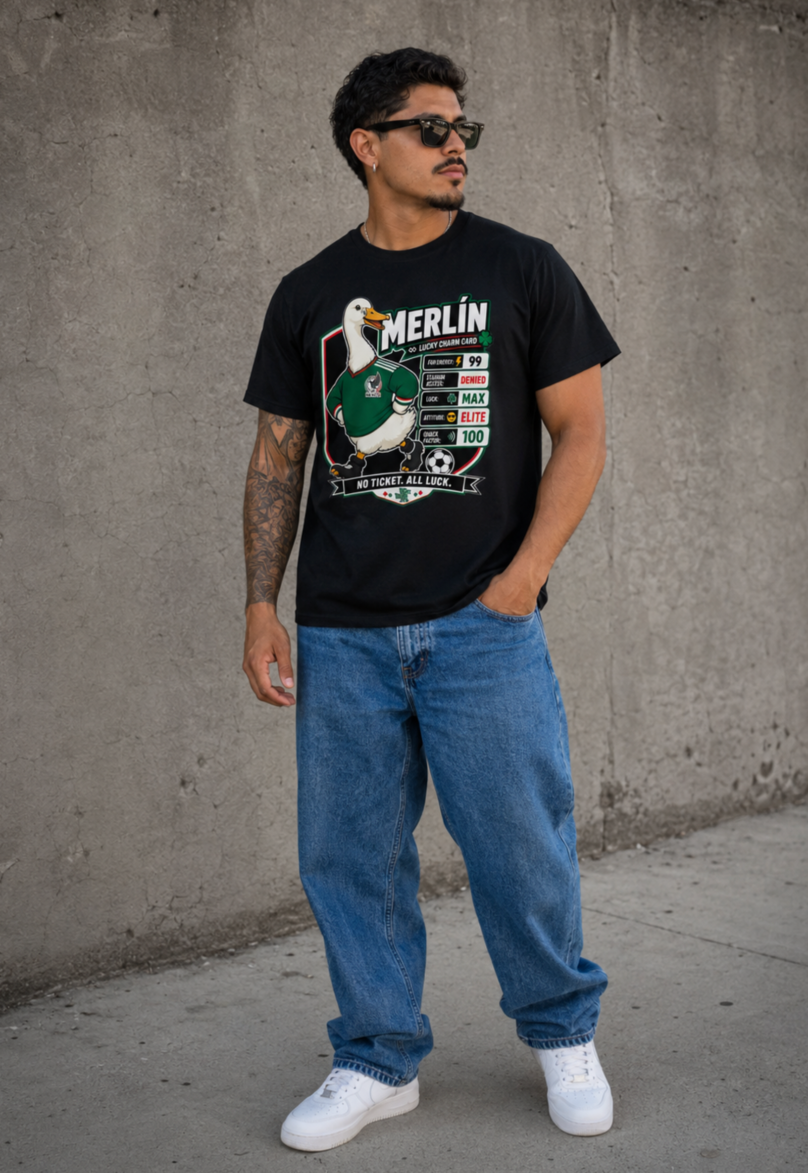 Unisex graphic T-shirt featuring an original soccer humorous illustration, additional product view 4