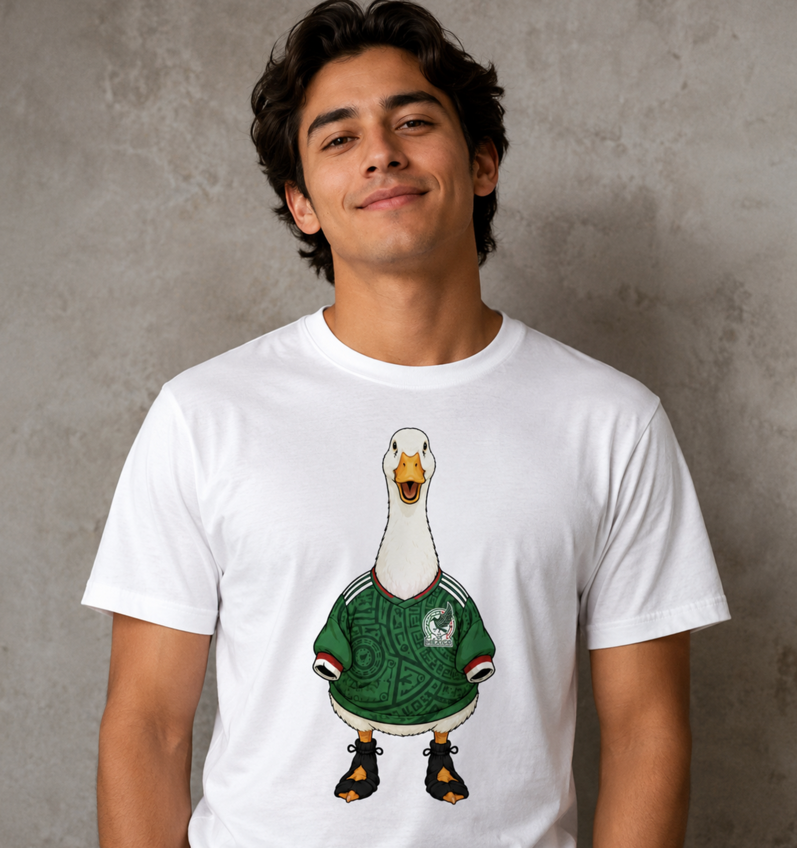 Unisex graphic T-shirt featuring an original soccer humorous illustration, additional product view 5