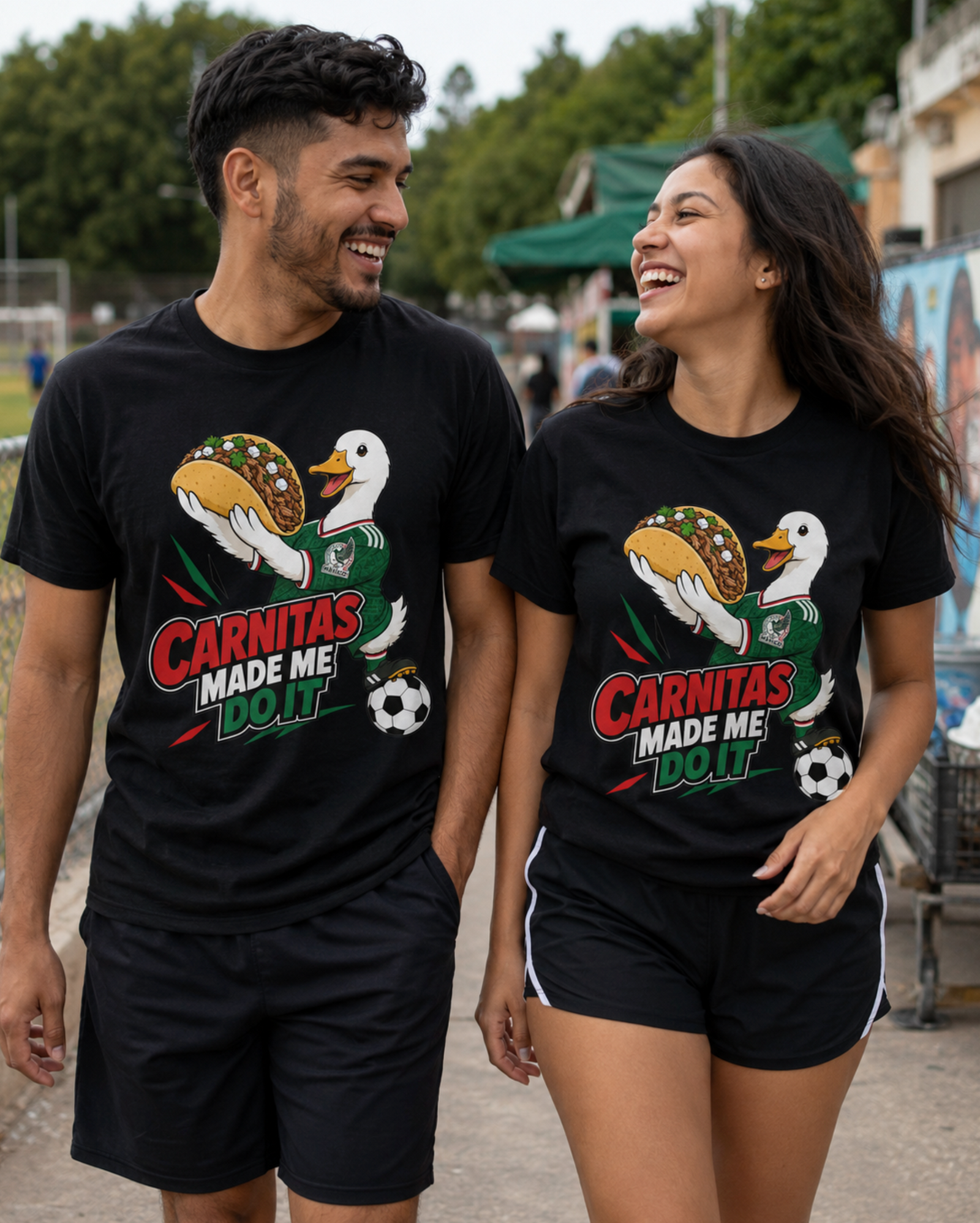 Unisex graphic T-shirt featuring an original food-themed humorous illustration, additional product view 3