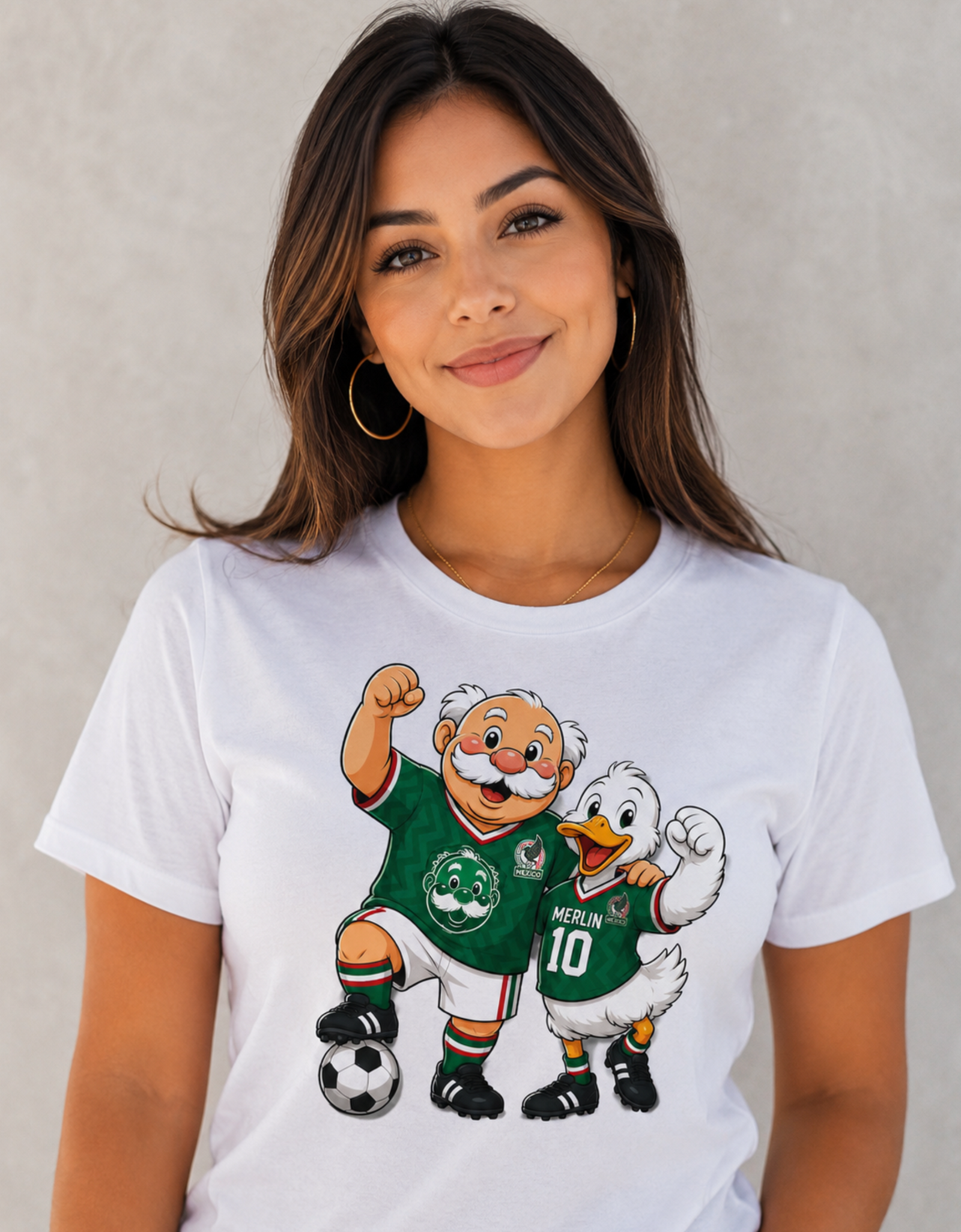Unisex graphic T-shirt featuring an original soccer humorous illustration, additional product view 3