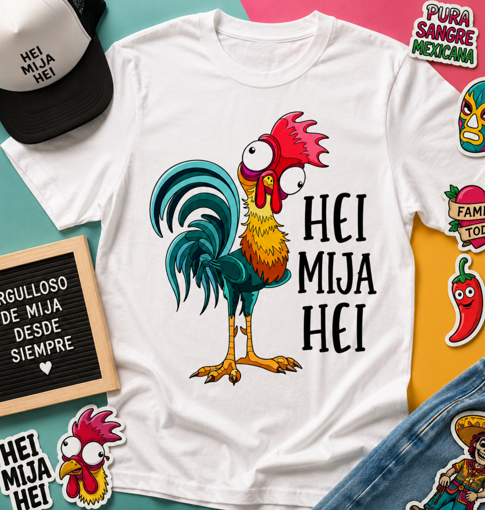 Unisex graphic T-shirt featuring an original humorous illustration, additional product view 2