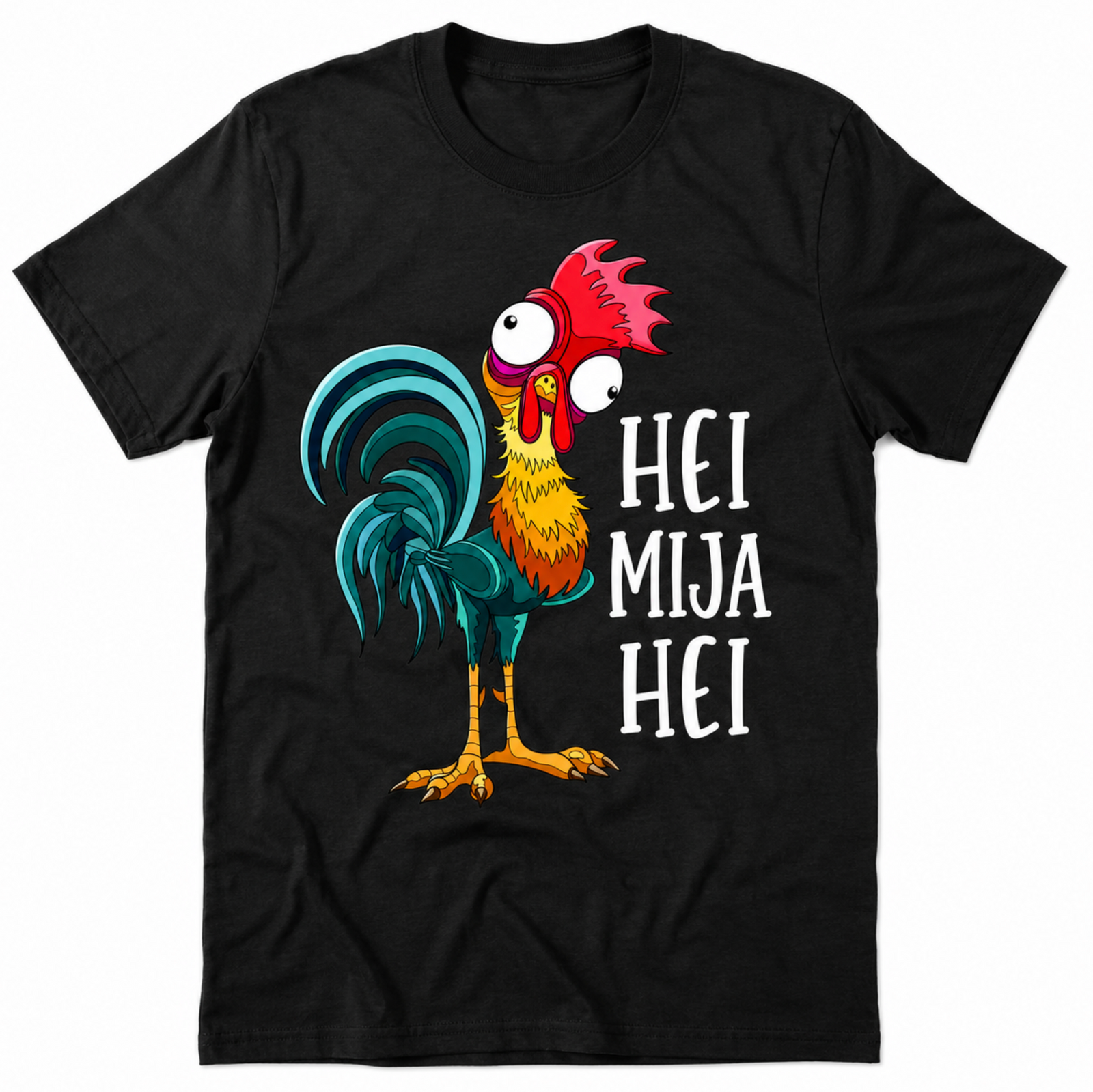 Unisex graphic T-shirt featuring an original humorous illustration, alternate product view