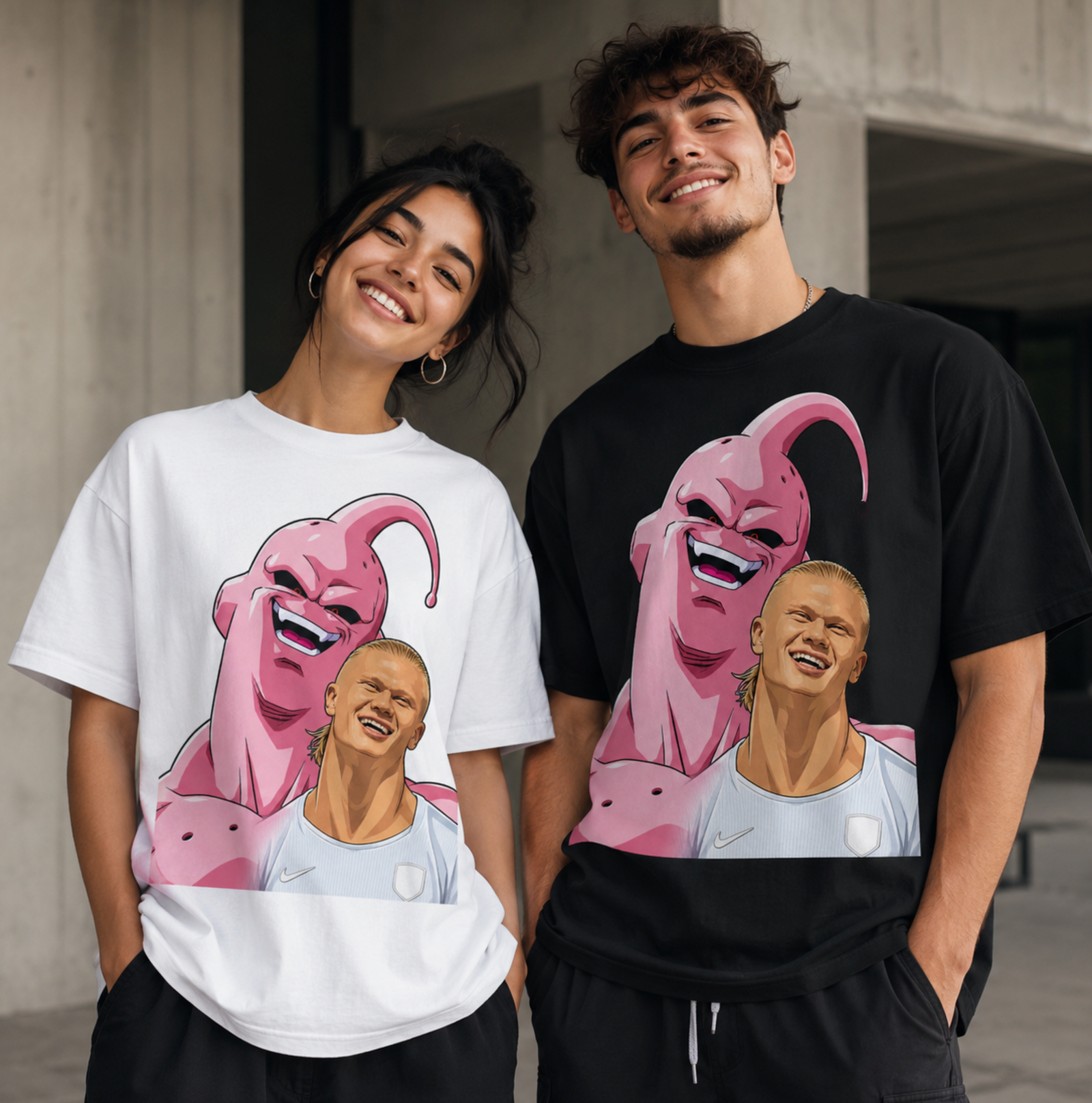 Unisex graphic T-shirt featuring an original soccer humorous cartoon-style illustration, additional product view 2