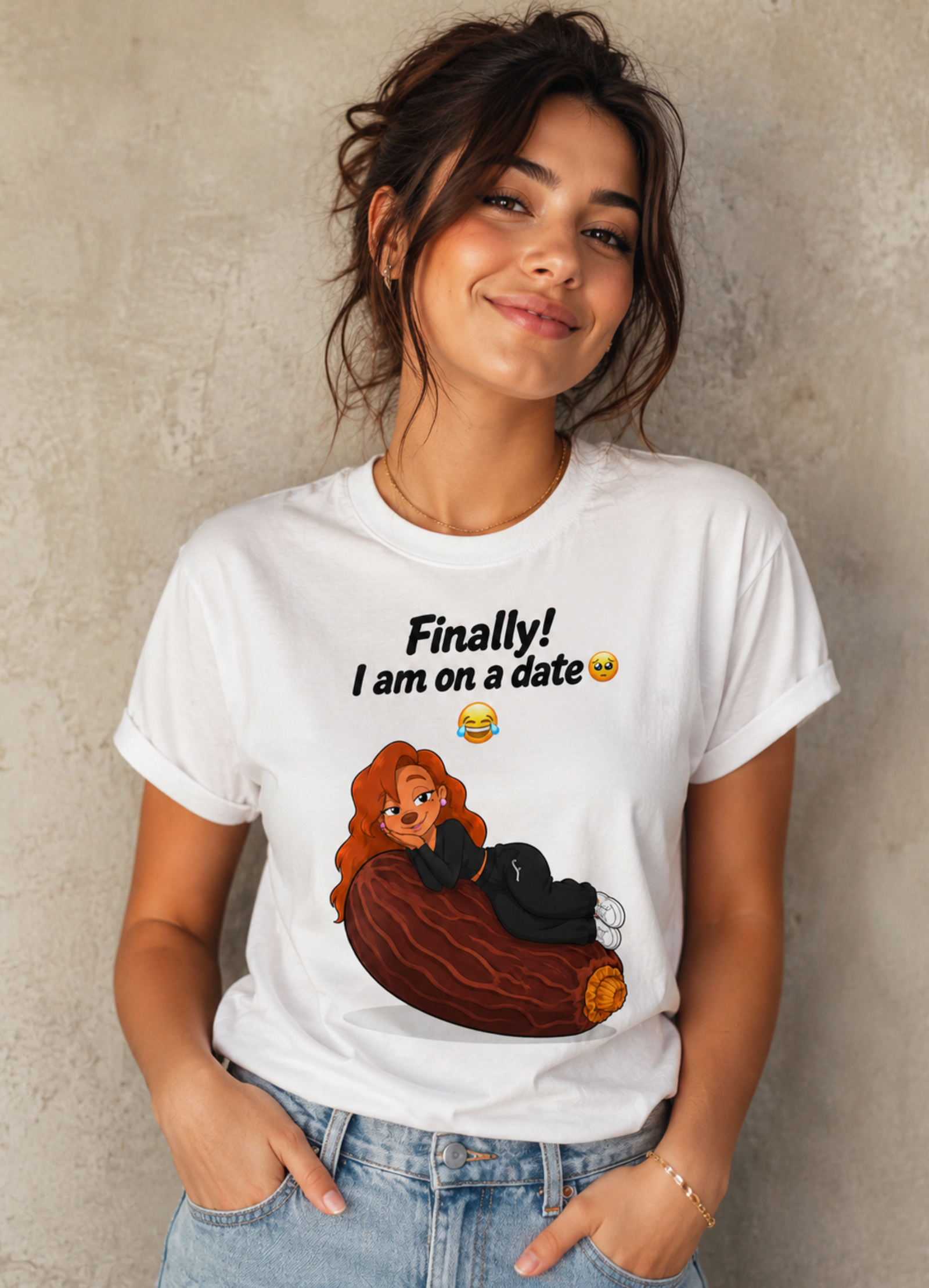 Funny Dating Shirt – Roxanne Finally On A Date Graphic Tee