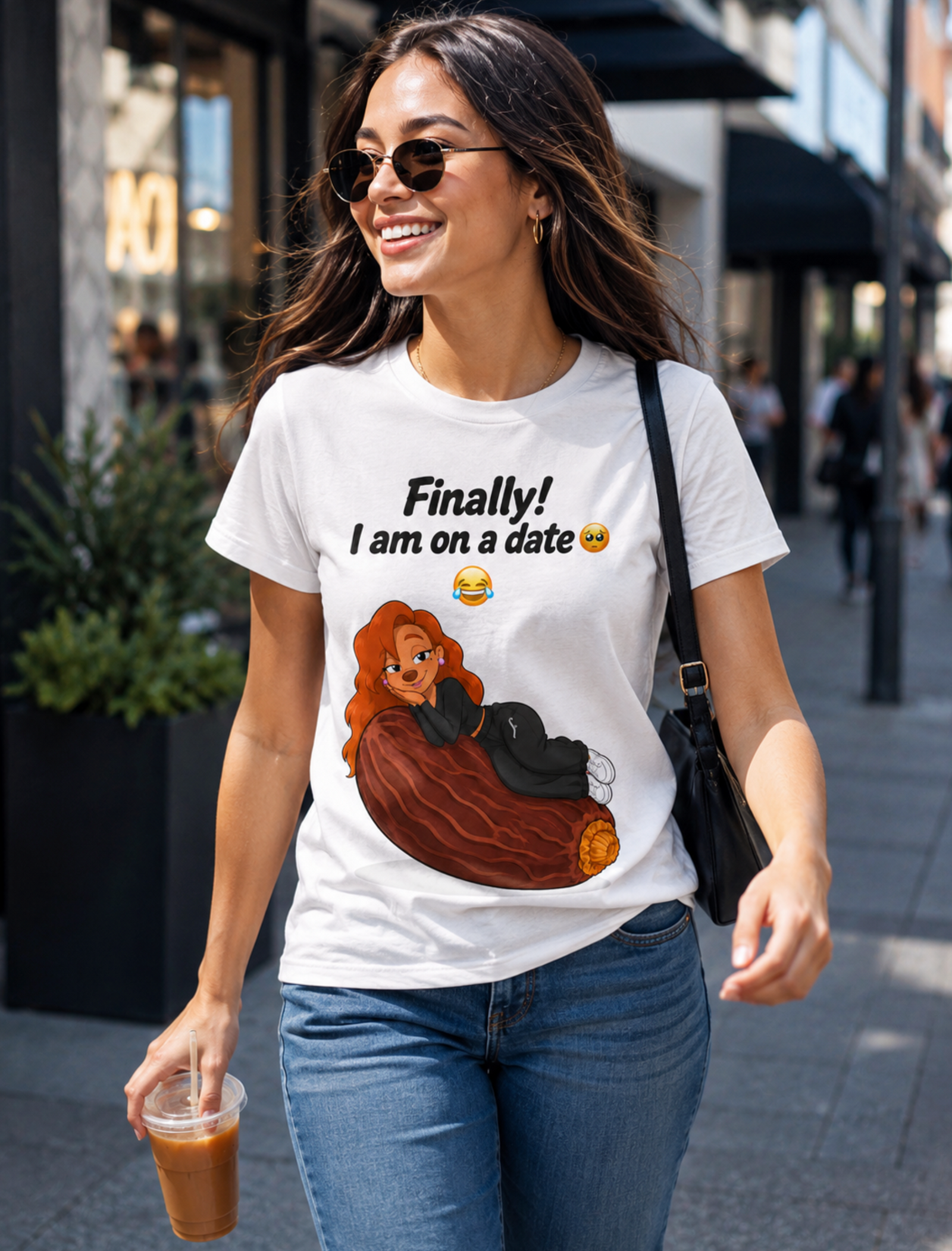 Funny Dating Shirt – Roxanne Finally On A Date Graphic Tee