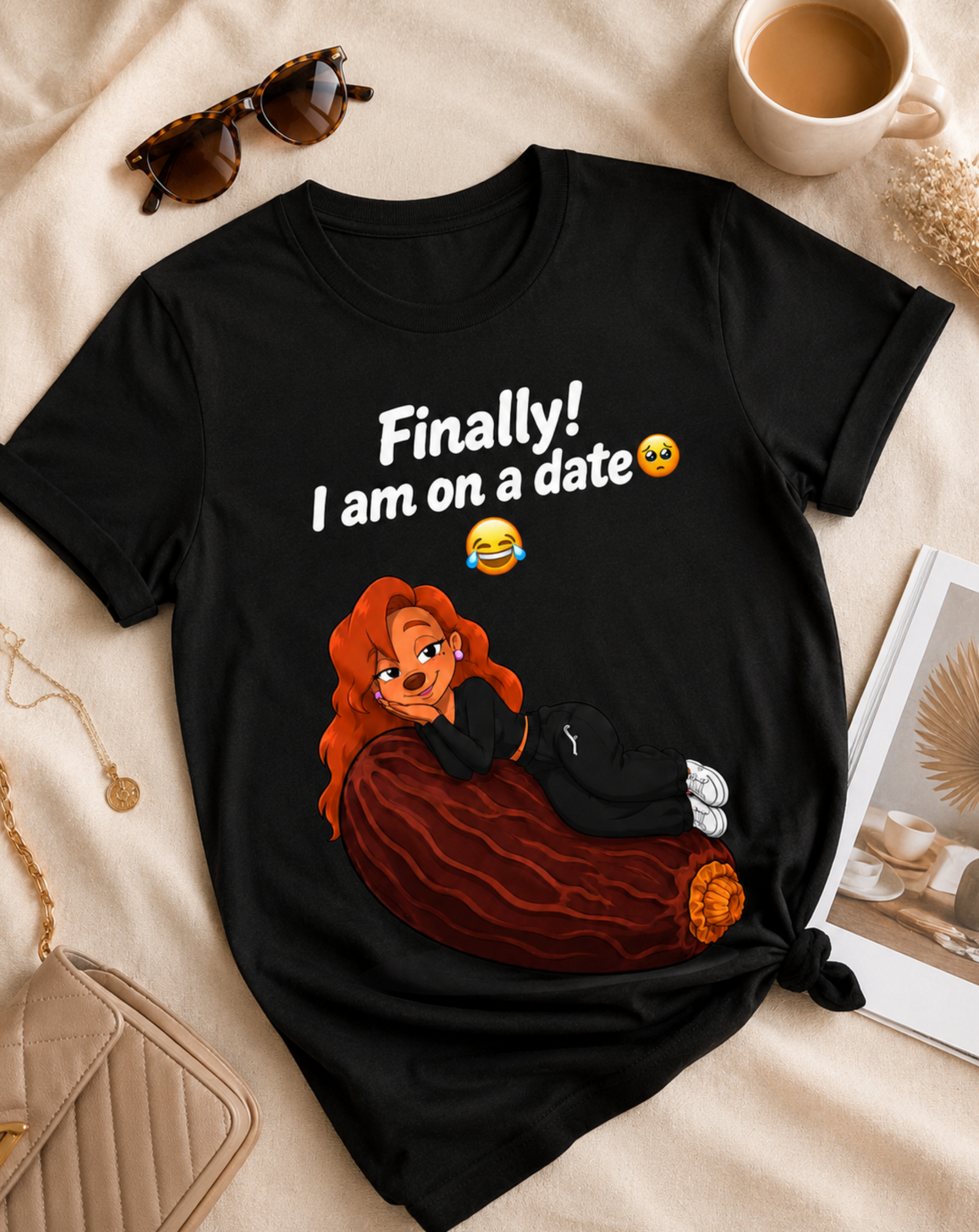 Funny Dating Shirt – Roxanne Finally On A Date Graphic Tee
