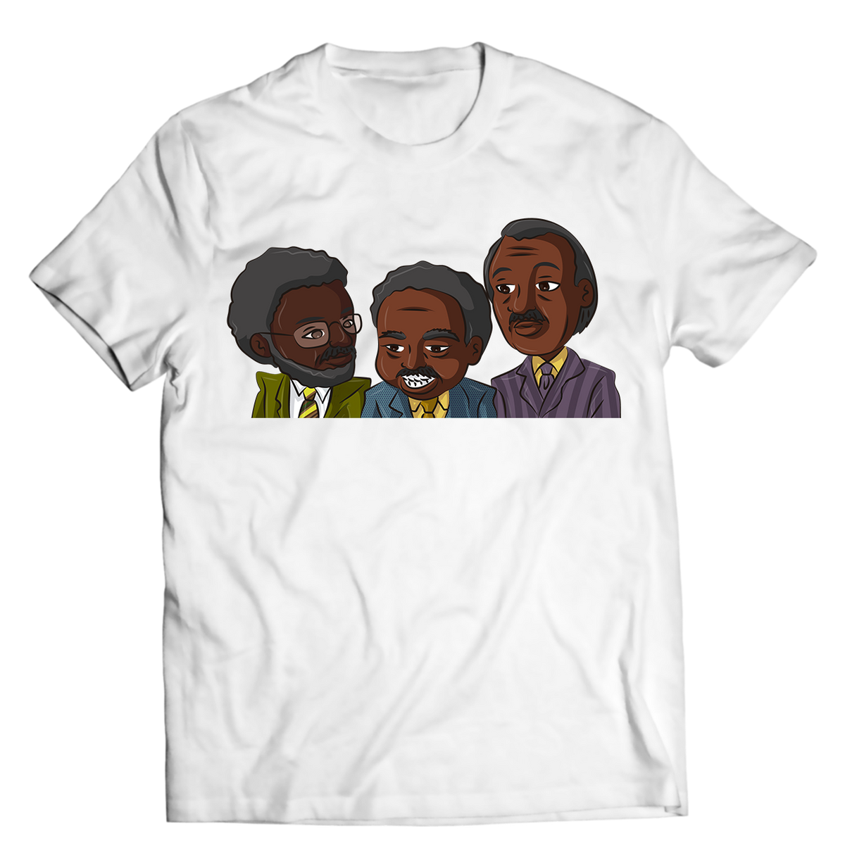 Unisex graphic T-shirt featuring an original humorous retro illustration