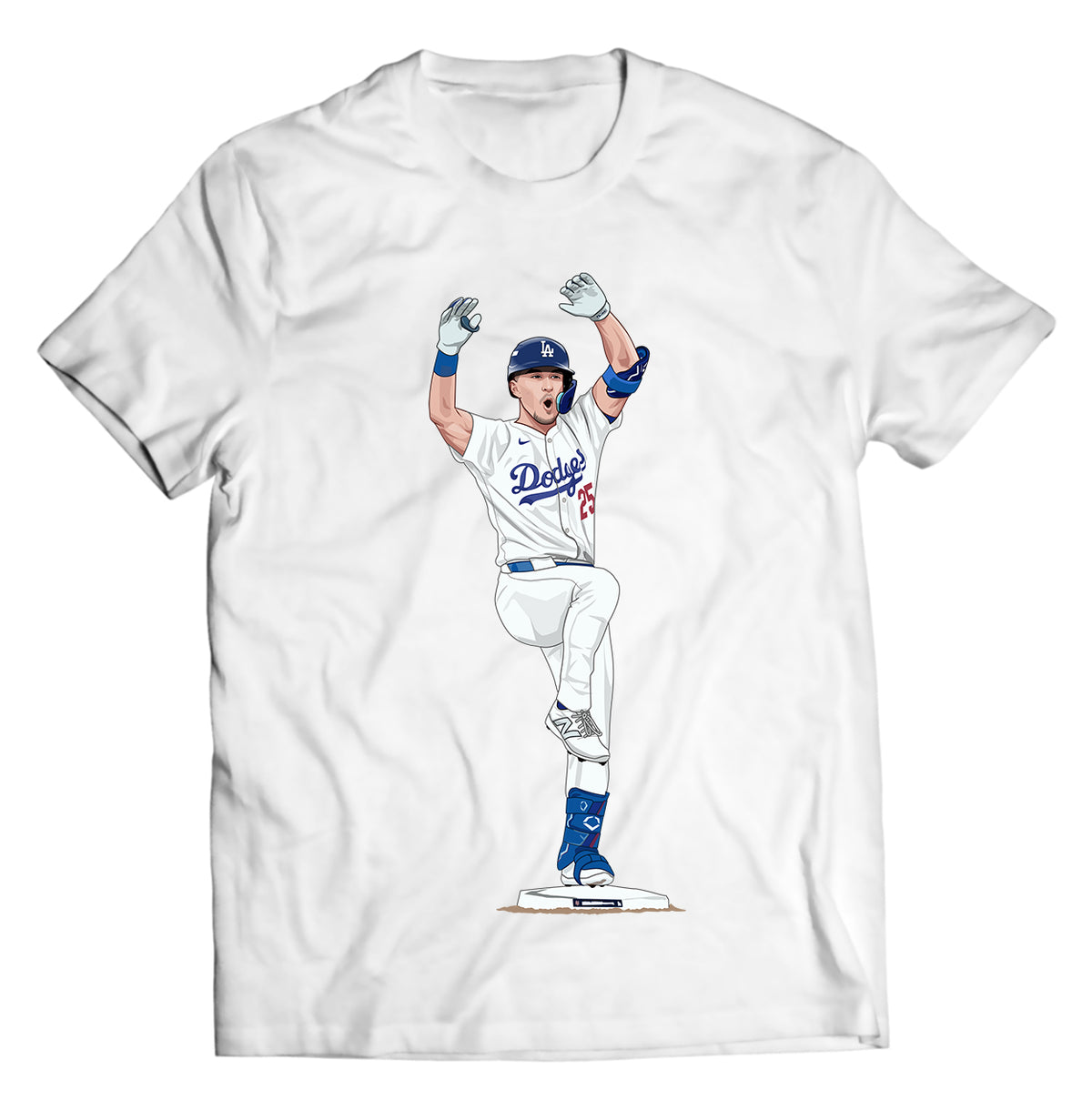 Unisex graphic T-shirt featuring an original baseball illustration