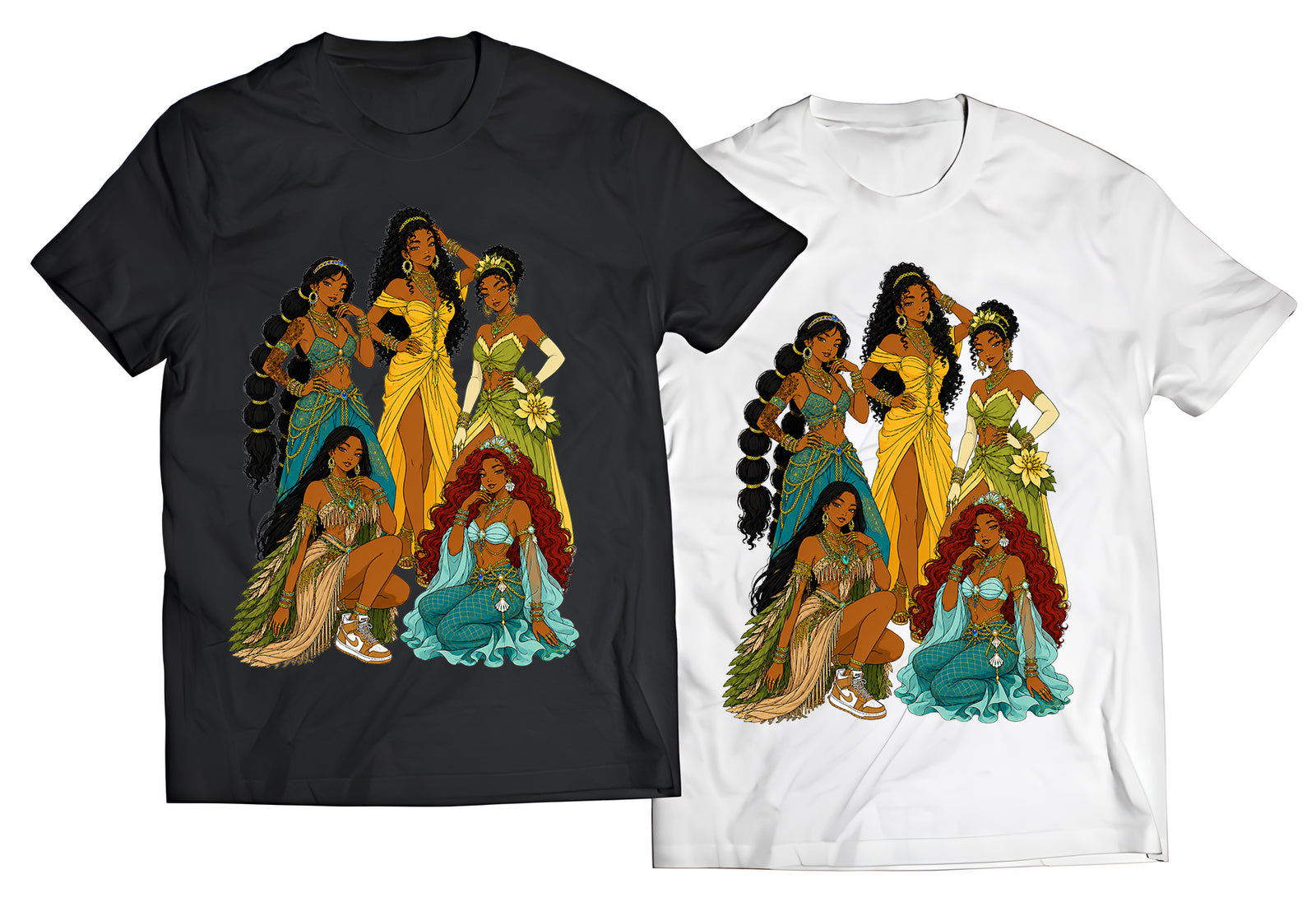 Black Girl Magic Shirt – Melanin Fairytale Princess Squad Tee