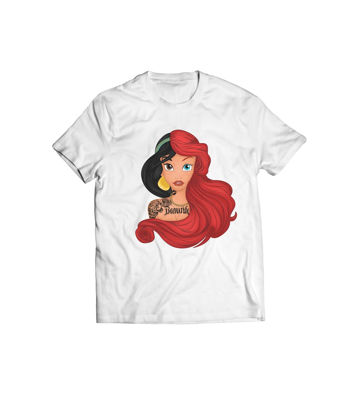 Unisex graphic T-shirt featuring an original colorful illustration