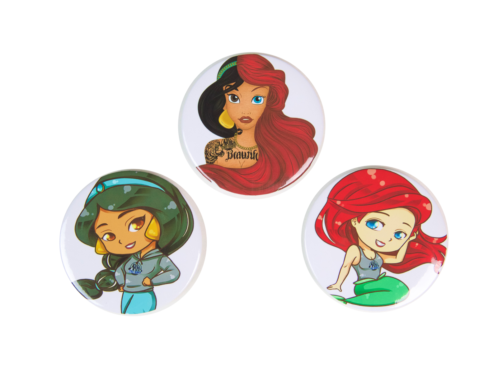 Mermaid Jas Awesome Refrigerator Magnet Set - Office And Home Decor - Grab Bag And Birthday Favors