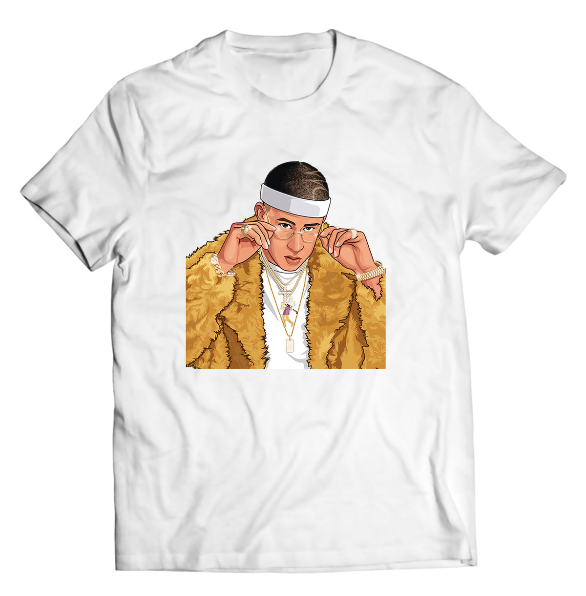 Unisex graphic T-shirt featuring an original hip hop music illustration
