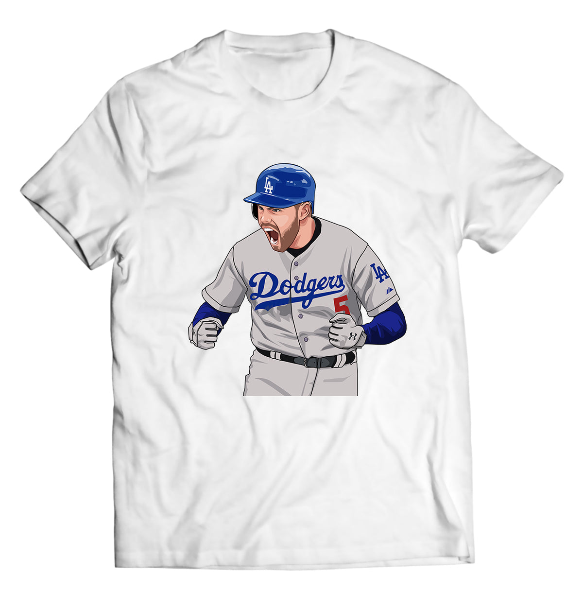 Unisex graphic T-shirt featuring an original baseball illustration