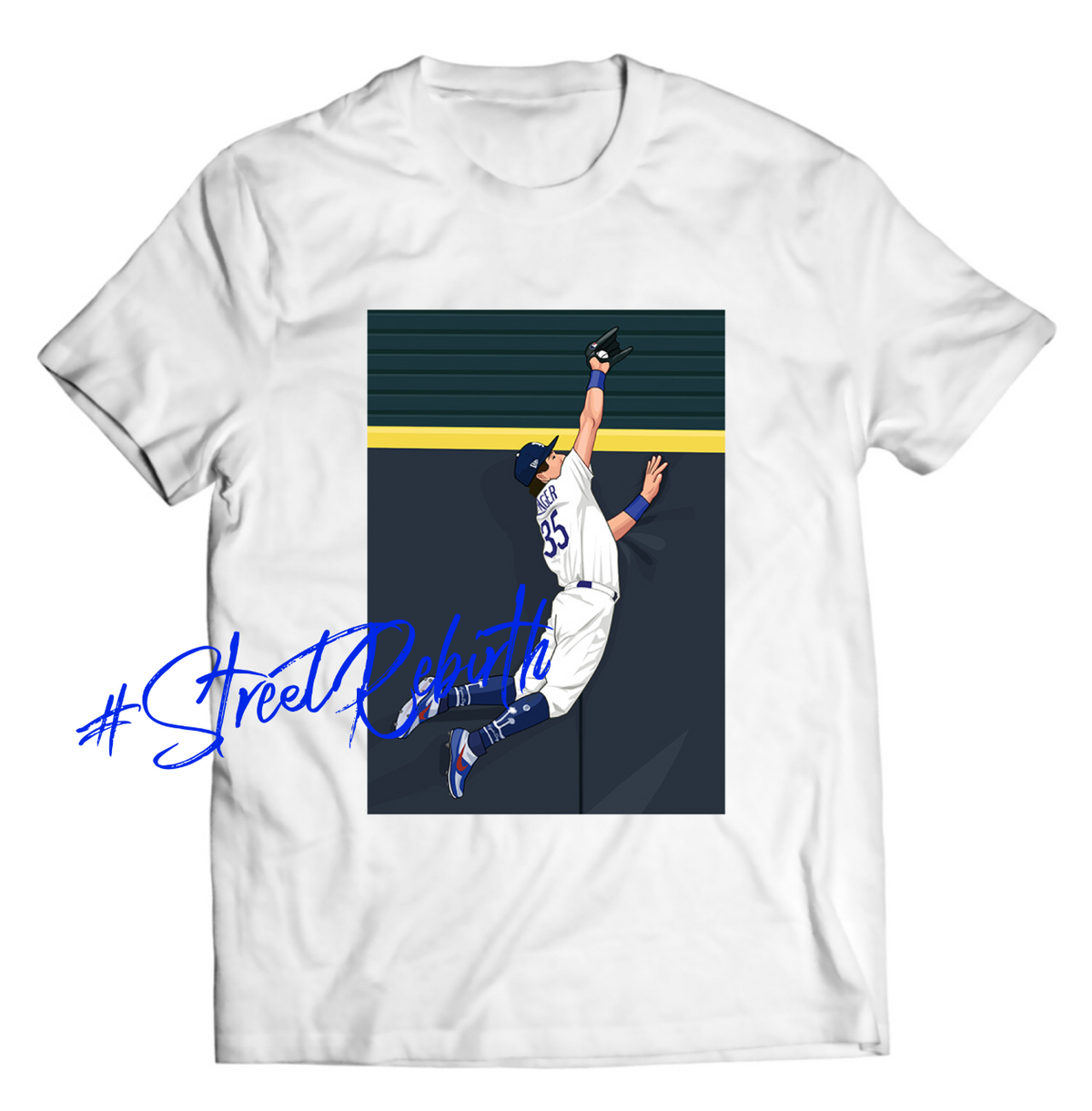 Unisex graphic T-shirt featuring an original baseball animal-themed illustration
